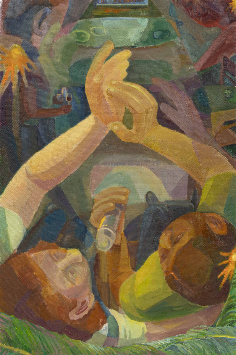 MJ Torrecampo. <em>Hand In My Pocket</em>, 2024. Oil on canvas, 24 x 16 inches (61 x 40.6 cm)