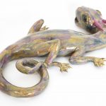 Becky Tucker. <em>Vesper</em>, 2024. Glazed stoneware, 3 1/8 x 16 1/8 x 10 5/8 inches (8 x 41 x 27 cm)